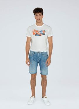 BERMUDA VAQUERA STANLEY SHORT BRIT TAPER FIT 000 DENIM