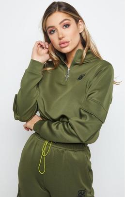 CARGO POCKET TRACK TOP KHAKI