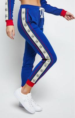 PREMIUM TAPE TRACK PANTS BLUE