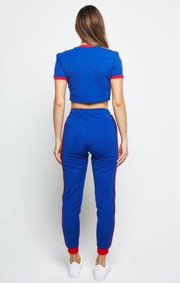 PREMIUM TAPE TRACK PANTS BLUE