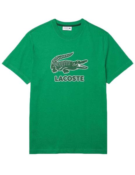 Camiseta Lacoste Verde Logo Frontal