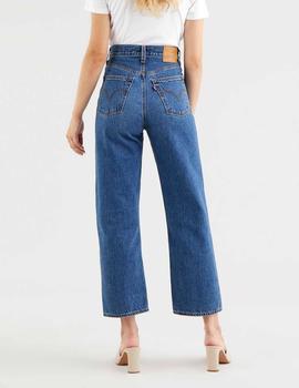 PANTALÓN VAQUERO RIBCAGE STRAIGHT FIT ANKLE NOE FOG