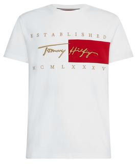 SIGNATURE FLAG RELAXED FIT WHITE