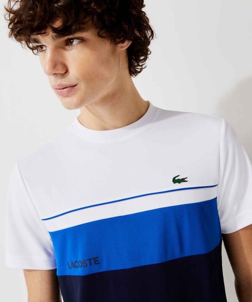 CAMISETA LACOSTE SPORT COLOR BLOCK TRANSPIRABLE