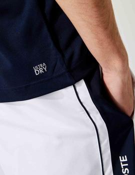 CAMISETA LACOSTE SPORT COLOR BLOCK TRANSPIRABLE
