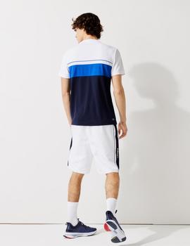 CAMISETA LACOSTE SPORT COLOR BLOCK TRANSPIRABLE