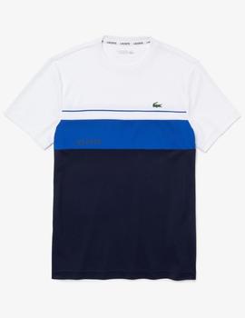 CAMISETA LACOSTE SPORT COLOR BLOCK TRANSPIRABLE