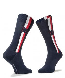 TH MEN SOCK 2 PACK ICONIC STRIPE CLASSIC NAVY