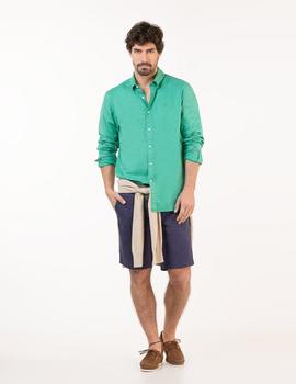 CAMISA GARMENT DYED VERDE AGUA