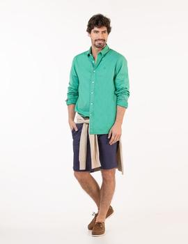 CAMISA GARMENT DYED VERDE AGUA