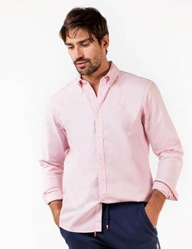 CAMISA GARMENT DYED ROSA