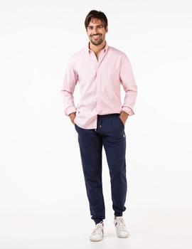 CAMISA GARMENT DYED ROSA