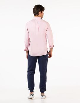 CAMISA GARMENT DYED ROSA