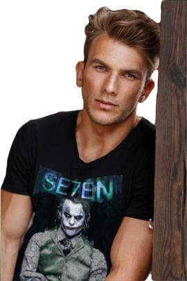 CAMISETA DE HOMBRE SEVEN PEREZA NEGRA