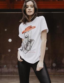 CAMISETA UNISEX AUDREY HEPBURN BLANCA