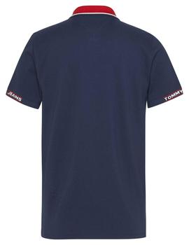 TJM DETAIL RIB JAQUARD POLO TWILIGHT NAVY