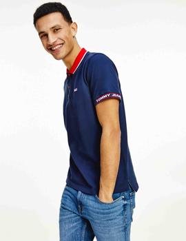 TJM DETAIL RIB JAQUARD POLO TWILIGHT NAVY