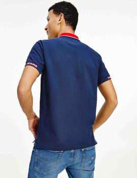 TJM DETAIL RIB JAQUARD POLO TWILIGHT NAVY