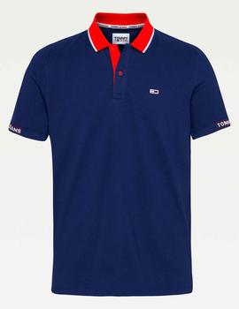TJM DETAIL RIB JAQUARD POLO TWILIGHT NAVY