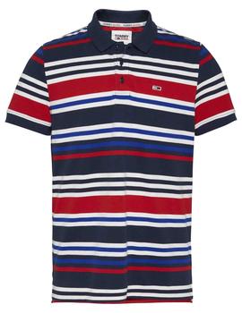 TJM SEASONAL STRIPE POLO TWILIGHT NAVY / MULTI