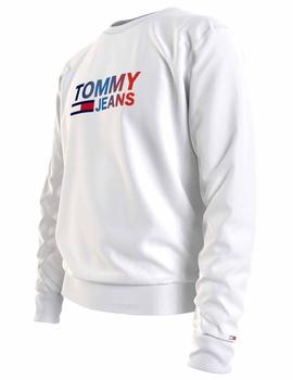 TJM OMBRE CORP LOGO CREW WHITE