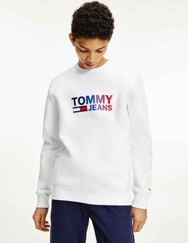 TJM OMBRE CORP LOGO CREW WHITE