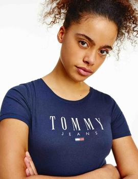 TJW ESSENTIAL LOGO TEE SKINNY FIT TWILIGHT NAVY