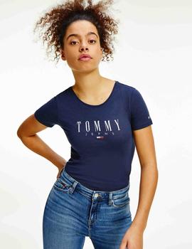 TJW ESSENTIAL LOGO TEE SKINNY FIT TWILIGHT NAVY