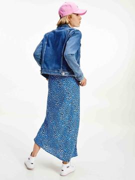 CAZADORA VAQUERA VIVIANNE SLIM FIT EN DENIM AZUL MEDIO