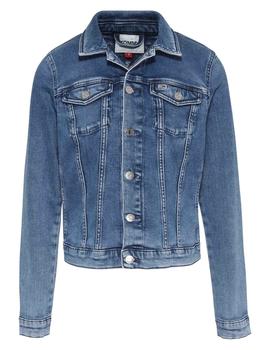 CAZADORA VAQUERA VIVIANNE SLIM FIT EN DENIM AZUL MEDIO