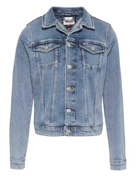 CAZADORA VAQUERA VIVIANNE SLIM FIT EN DENIM AZUL CLARO