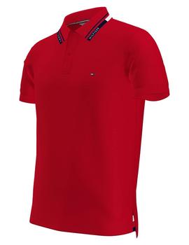 1985 HILFIGER COLLAR SLIM FIT PRIMARY RED