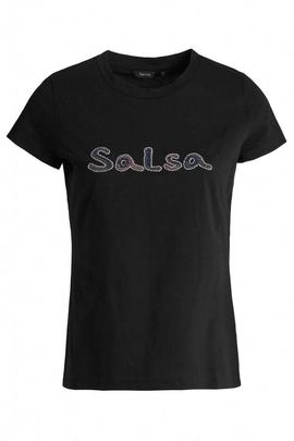 CAMISETA BRANDING CON CUENTAS NEGRO