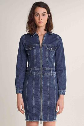 VESTIDO WONDER PUSH UP EN DENIM AZUL