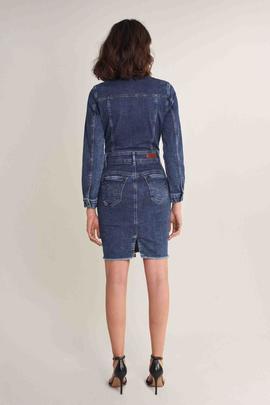 VESTIDO WONDER PUSH UP EN DENIM AZUL