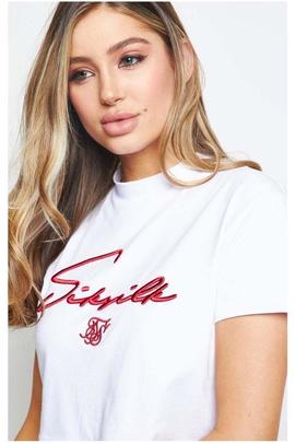 RETRO SPORTS CROP TEE WHITE