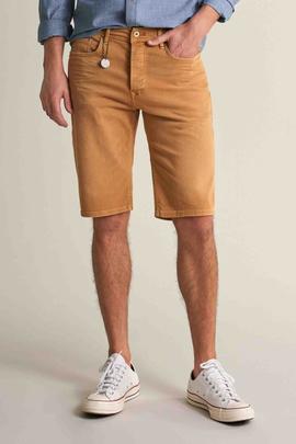 PANTALÓN SLIM FIT EN DENIM OCRE DEGRADÉ