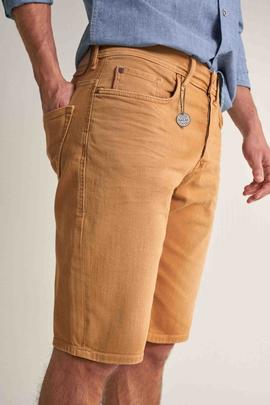 PANTALÓN SLIM FIT EN DENIM OCRE DEGRADÉ