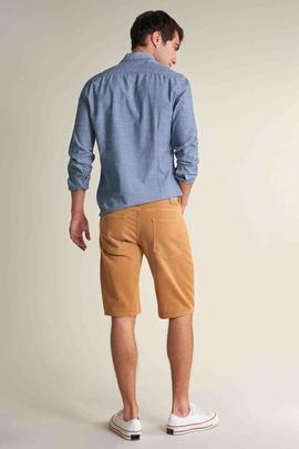 PANTALÓN SLIM FIT EN DENIM OCRE DEGRADÉ