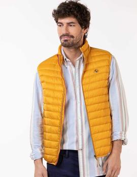 CHALECO PLUMAS AMARILLO