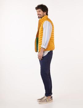 CHALECO PLUMAS AMARILLO
