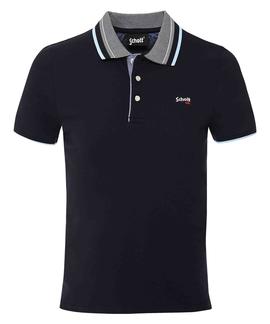 POLO MANGA CORTA SCHOTT WESLEY AZUL MARINO