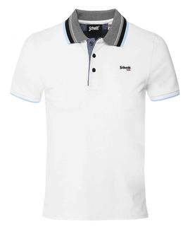 POLO MANGA CORTA SCHOTT WESLEY BLANCO