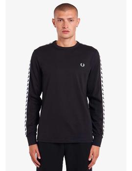 TAPED LONG SLEEVE T-SHIRT BLACK