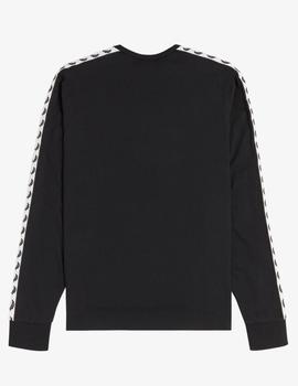 TAPED LONG SLEEVE T-SHIRT BLACK