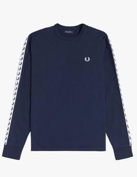 TAPED LONG SLEEVE T-SHIRT CARBON BLUE