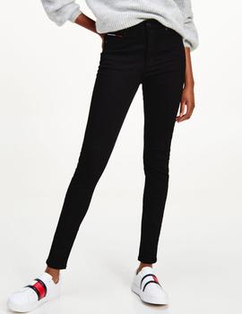 SYLVIA HIGH RISE SUPER SKINNY STBKS STATEN BLACK STR