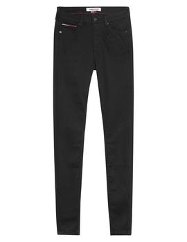 SYLVIA HIGH RISE SUPER SKINNY STBKS STATEN BLACK STR