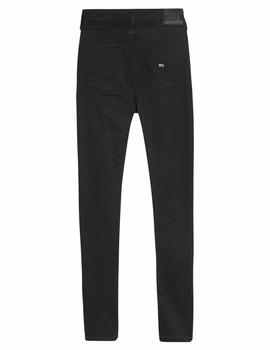 SYLVIA HIGH RISE SUPER SKINNY STBKS STATEN BLACK STR