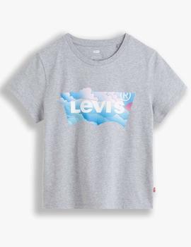 GRAPHIC JORDIE TEE BW FILL CLOUDS GREY